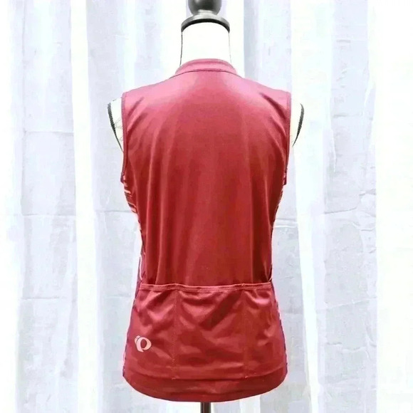 Pearl iZUMi Size L cranberry patterned sleeveless biking jersey - Picture 10 of 16